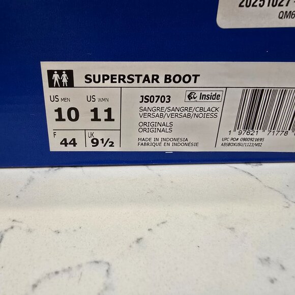 Adidas Superstar BOOT Sand Brown Black (JS0703) Men's Size 10 Boots Shoes NEW - Picture 12 of 12